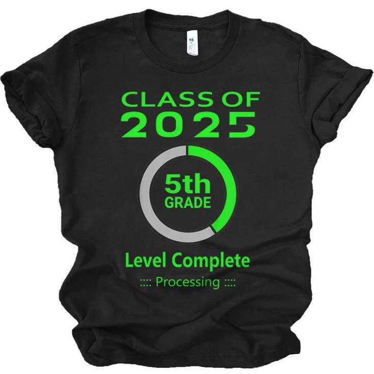 Kids Kids 5th Grade Graduation Video Game Unisex Jersey T-Shirt