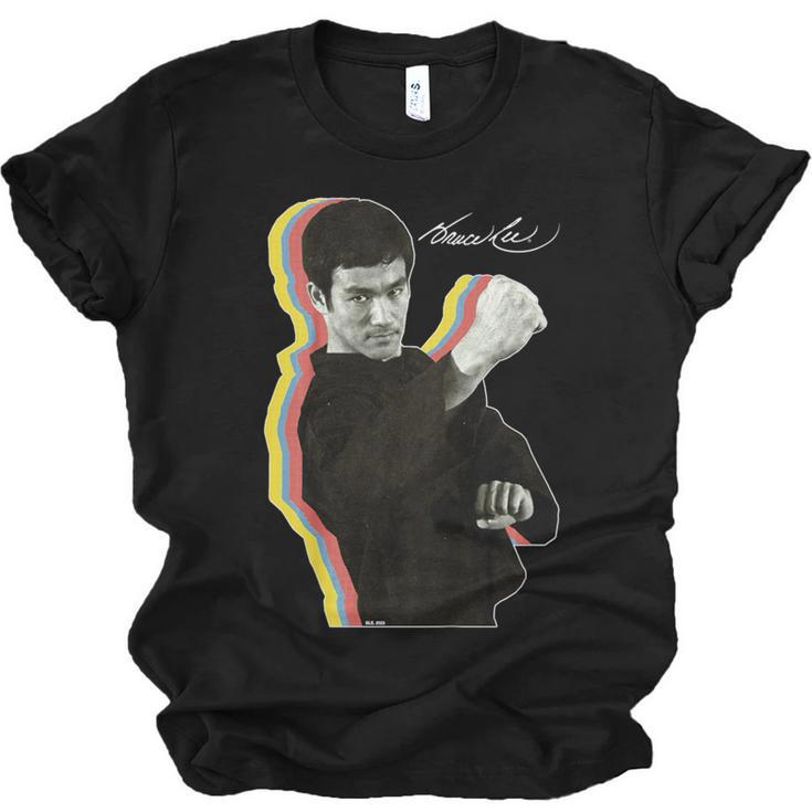 Kids Bruce Lee Photo From Fighting Method Book Kids Unisex Jersey T-Shirt