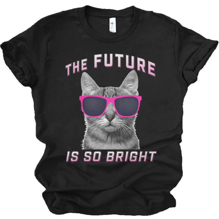 Kids Cool Future Is Bright Kids Graduation Or Birthday Unisex Jersey T-Shirt