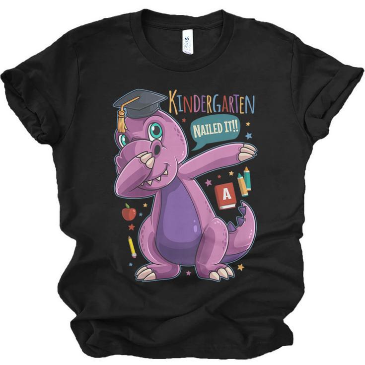 Kids Dabbing T Rex Graduation Kindergarten Class Of 2019 Unisex Jersey T-Shirt