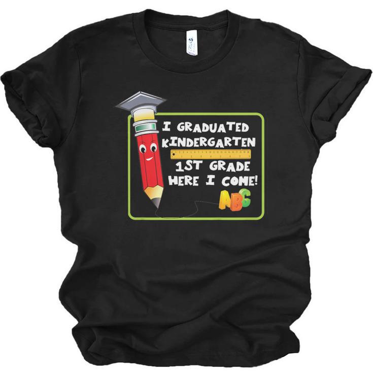 Kids Kindergarten Graduation Students Going To 1st Grade Unisex Jersey T-Shirt