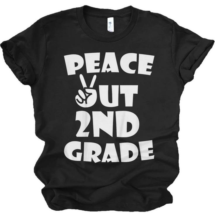 Kids Peace Out 2ND Grade For Graduation Unisex Jersey T-Shirt