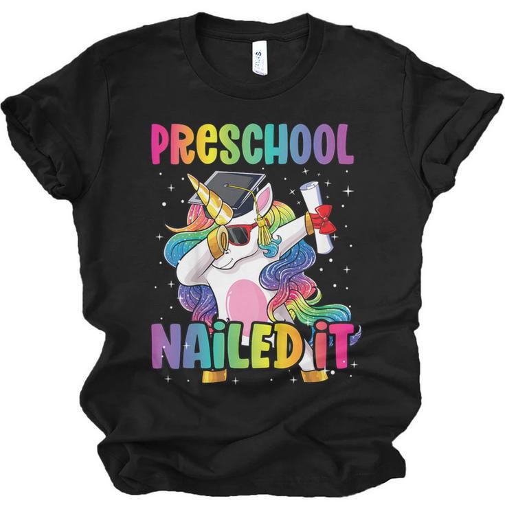 Kids Preschool Graduate Unicorn Nailed It Preschool Graduation Unisex Jersey T-Shirt