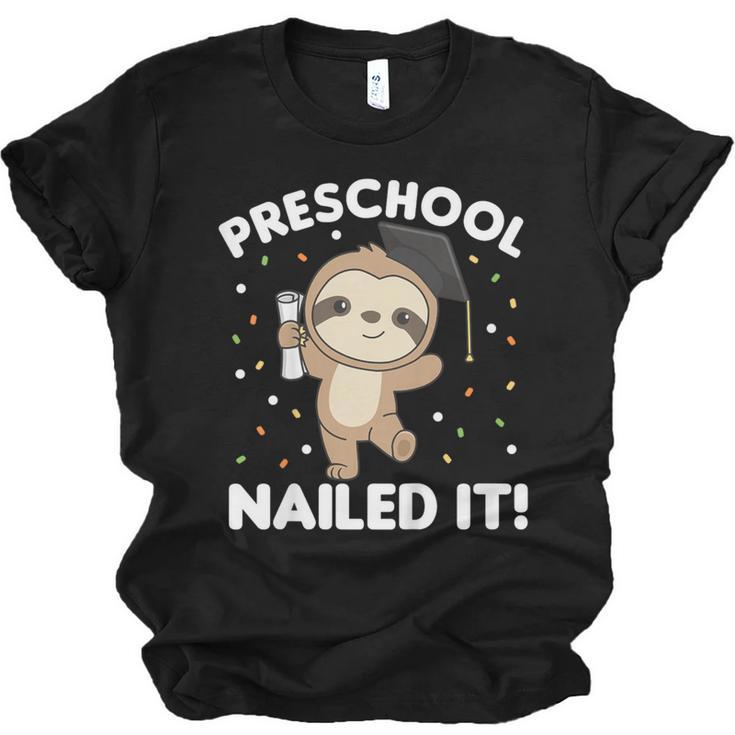 Kids Kids Preschool Nailed It Sloth Graduation Unisex Jersey T-Shirt