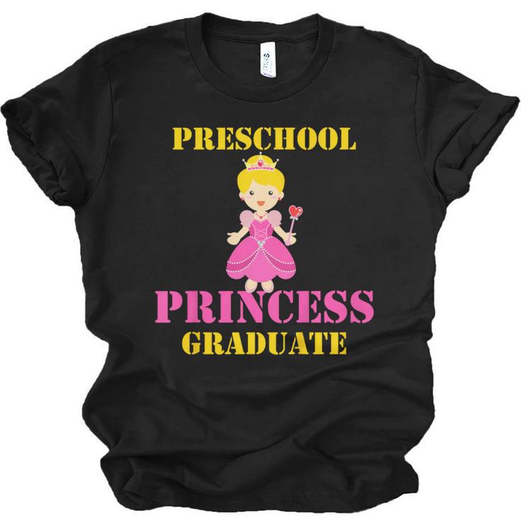 Kids Princess Graduate Prek Preschool Graduation Tshirt For Girls Unisex Jersey T-Shirt