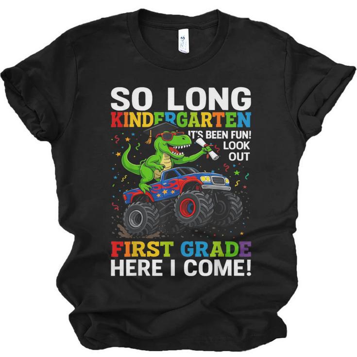 Kindergarten Graduate 2025 Kindergarten Graduation Dino Trex Unisex Jersey T-Shirt