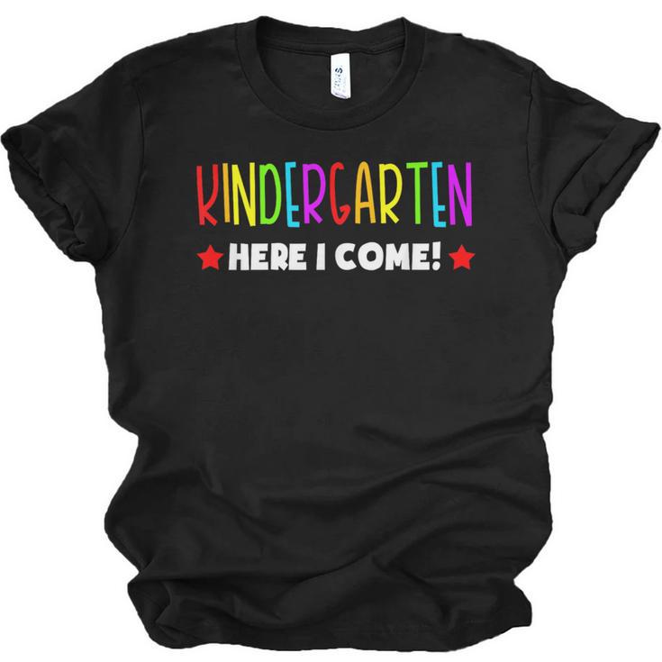 Kindergarten Here I Come Kids Pre-k Graduation Unisex Jersey T-Shirt