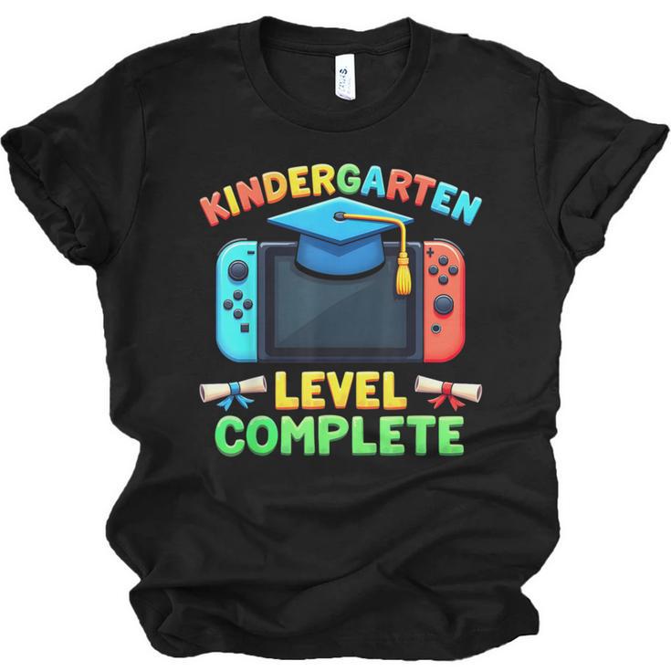 Kindergarten Level Complete Graduation Class 2025 Gamer Boys Unisex Jersey T-Shirt