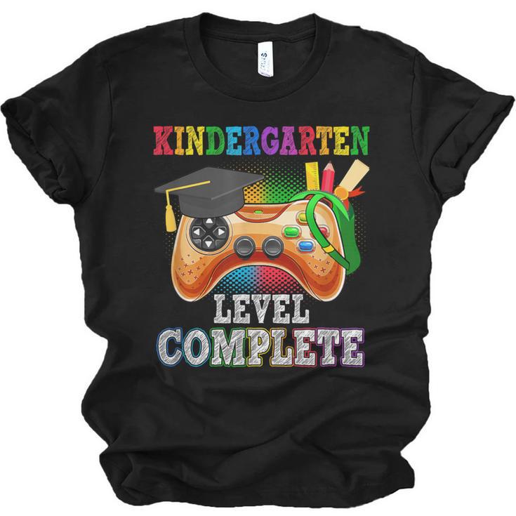 Kindergarten Level Complete Last Day Of School Graduation Unisex Jersey T-Shirt