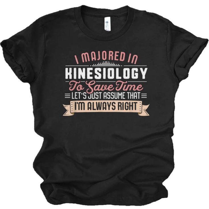 Kinesiology Major Student Shirt Graduation Unisex Jersey T-Shirt