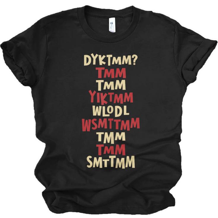 Do You Know The Muffin Man DYKTMM Nostalgia Quote Unisex Jersey T-Shirt