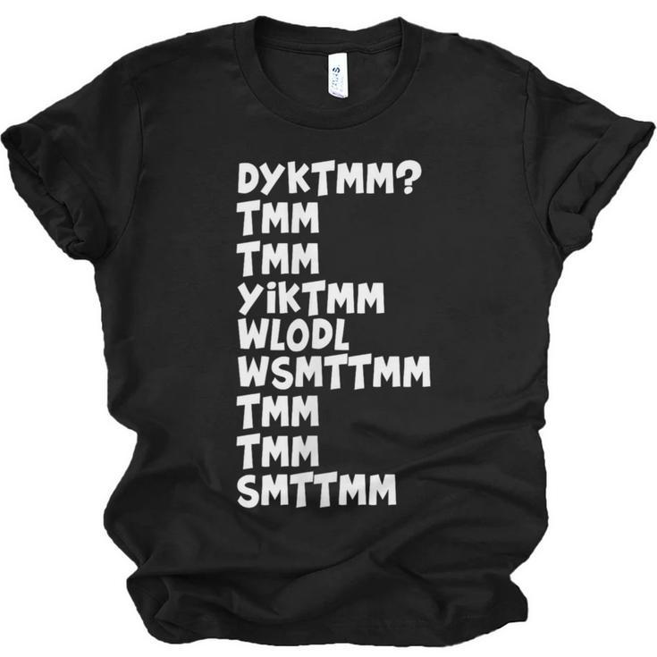 Do You Know The Muffin Man DYKTMM Nostalgia Quote Unisex Jersey T-Shirt