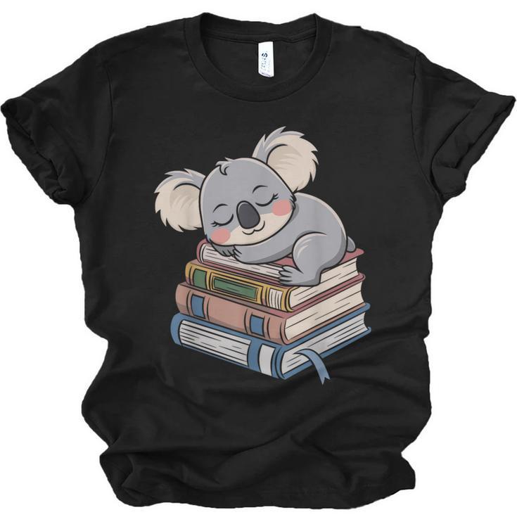 Koala Reading Book Pajama Sleep Unisex Jersey T-Shirt
