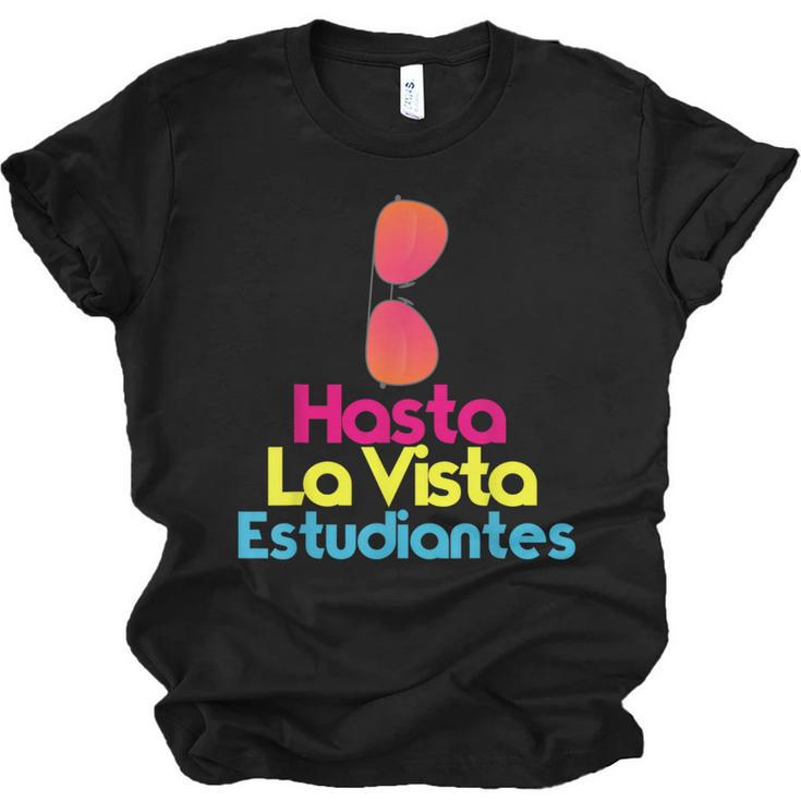 Last Day Of School Spanish Teacher Graduation T-Shirt For Men Women Kids Unisex Jersey T-Shirt