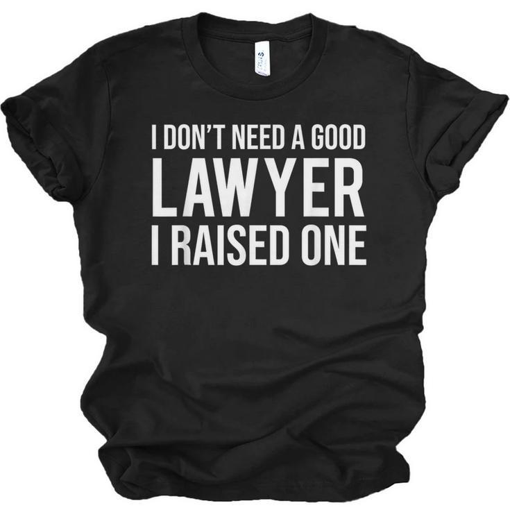 Lawyer Parents Father Mother T-Shirt Law School Graduation Unisex Jersey T-Shirt