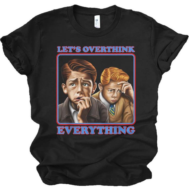 Let's Overthink Everything Shirt Antisocial Introvert Unisex Jersey T-Shirt