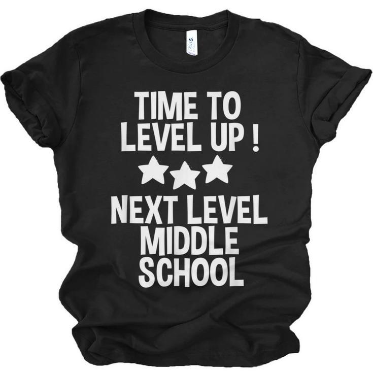 Level Up Middle School 5th Grade Graduation Party Unisex Jersey T-Shirt