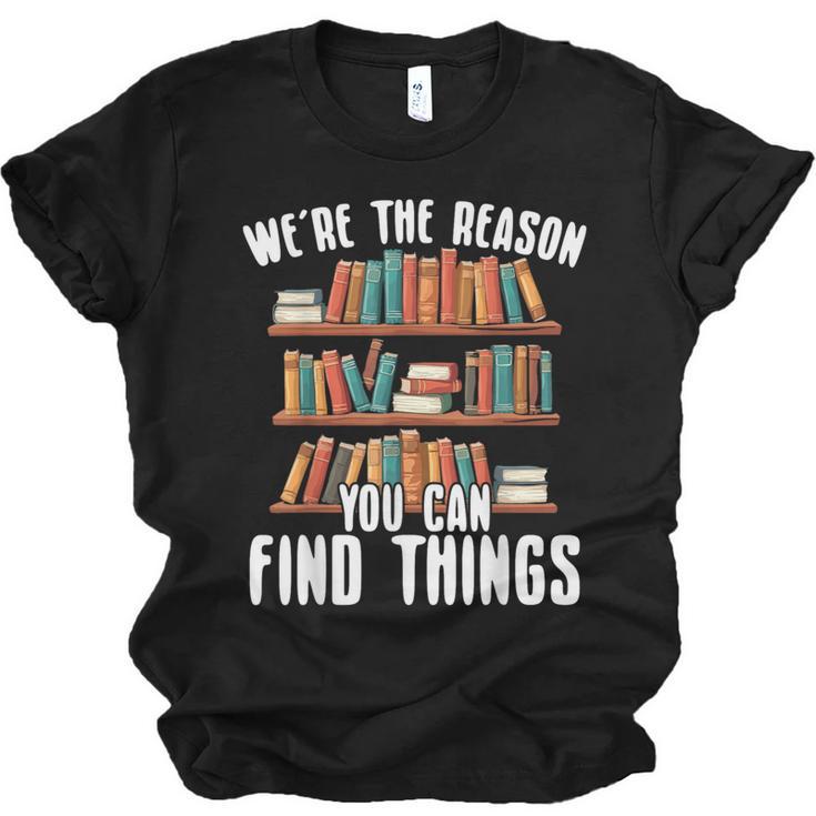 Librarian Reading Books Lover Library Unisex Jersey T-Shirt