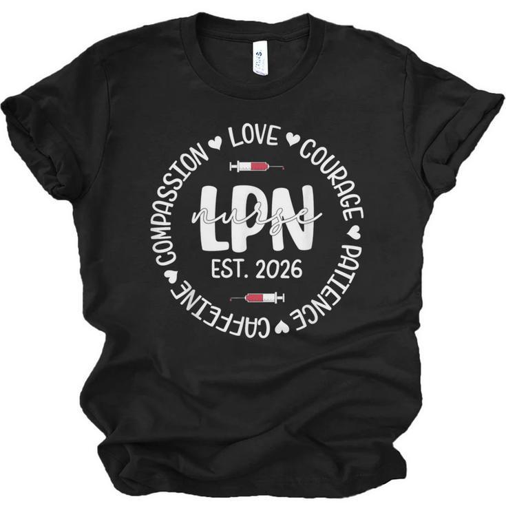 Licensed Practical Nurse Est 2026 LPN LVN Nursing Graduation Unisex Jersey T-Shirt