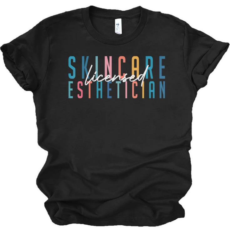Licensed Skin Esthetician Graduation Skin Esthetician Unisex Jersey T-Shirt