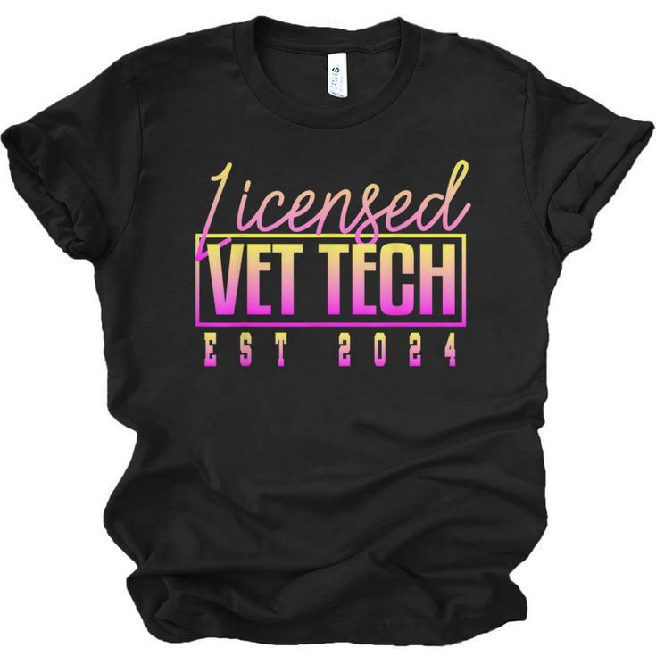 Licensed Vet Tech Veterinary Technician Graduation 2024 Unisex Jersey T-Shirt