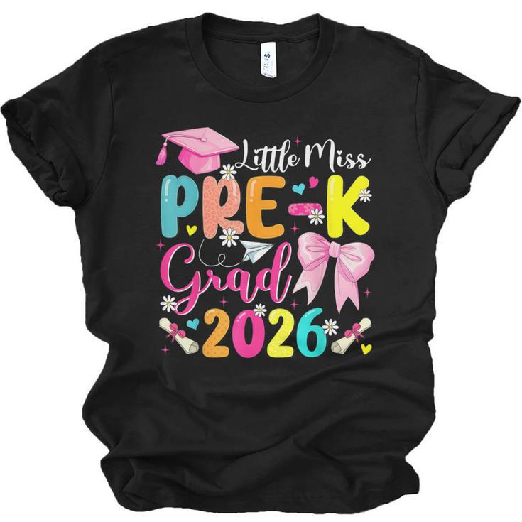 Little Miss Pre-K Grad 2026 Preschool Graduation Kids Girls Unisex Jersey T-Shirt