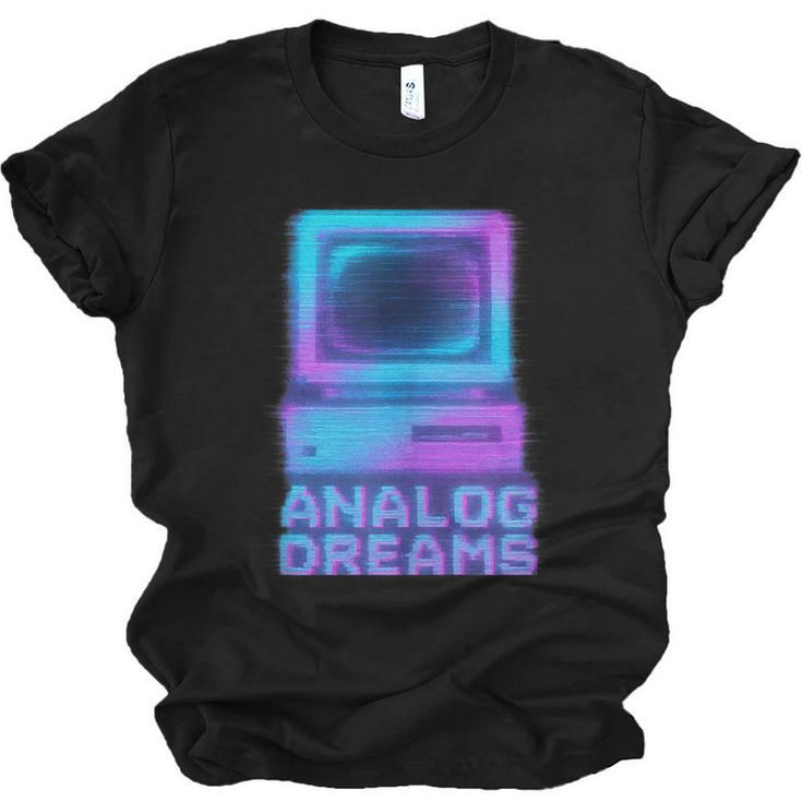 Lofi Reverie Analog Dreams Pixel 90s Desktop VHS Nostalgia Unisex Jersey T-Shirt