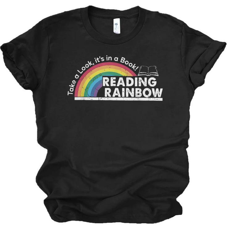 Take A Look It's In A Book Retro Reading Book Lover Unisex Jersey T-Shirt