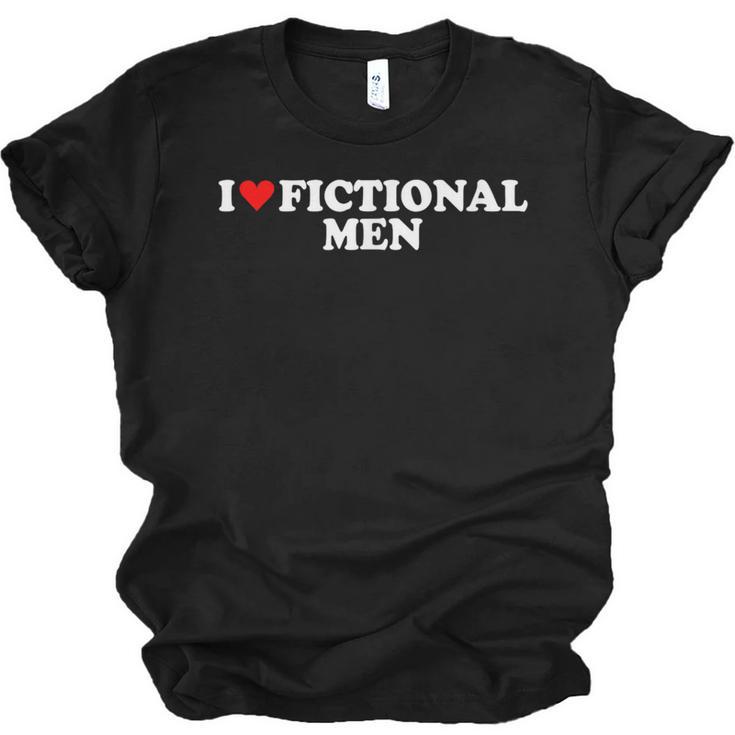 I Love Heart Fictional Men Simple Cute Reading Books Unisex Jersey T-Shirt