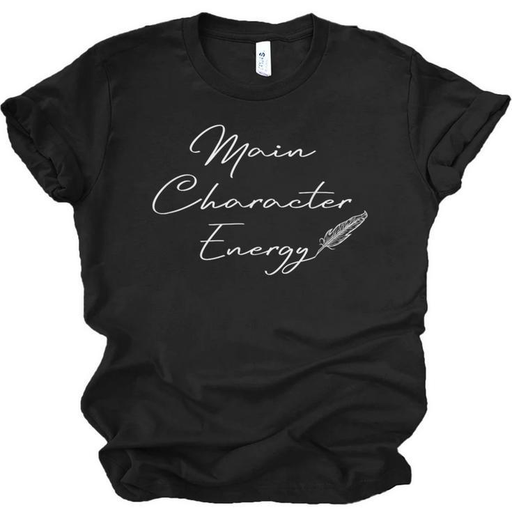 Main Character Energy Romance Book Reader Regency Unisex Jersey T-Shirt
