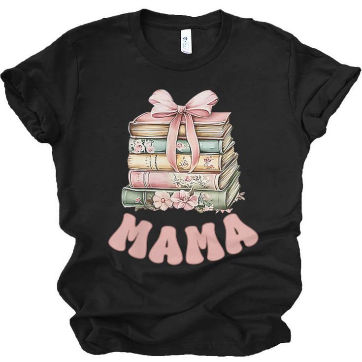 Mama Book First Chapter Birthday Family Matching Party Unisex Jersey T-Shirt