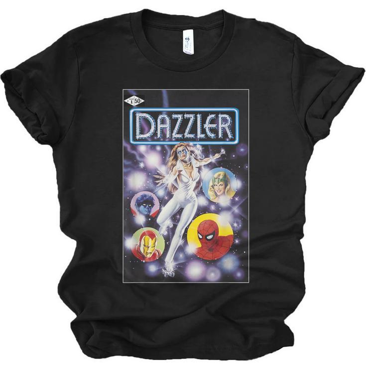 Marvel Universe Classic Dazzler Light Power Comic Book Cover Unisex Jersey T-Shirt