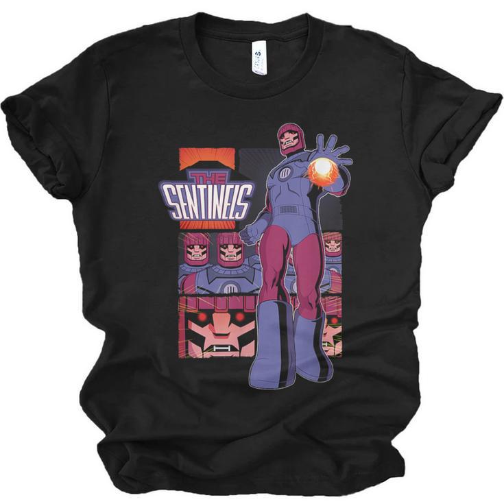 Marvel X-Men '97 Sentinels Vintage Classic Comic Book Panels Unisex Jersey T-Shirt