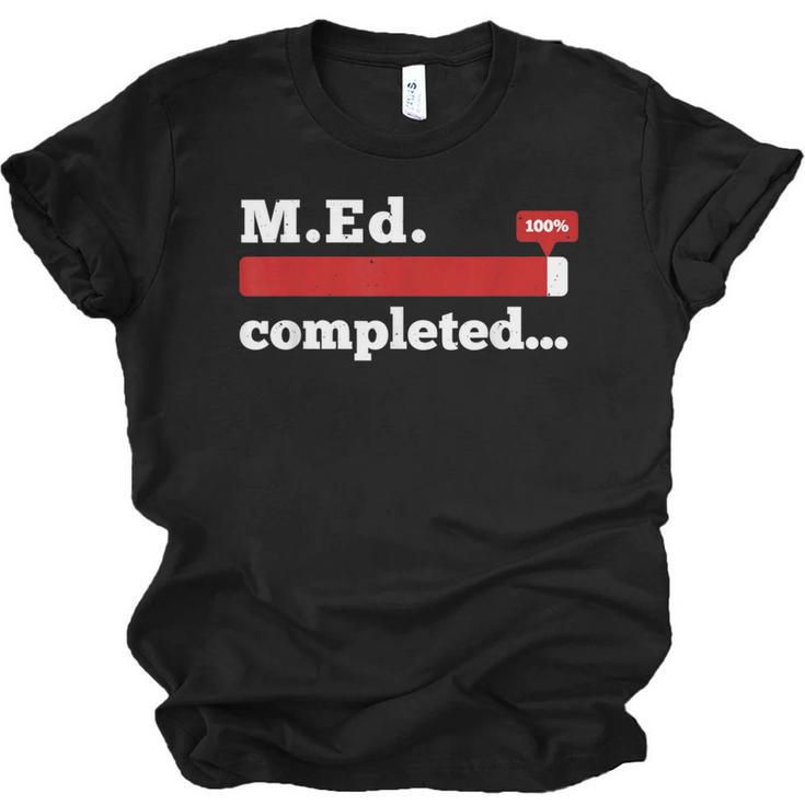 Master Of Education Completed Teacher Master Graduation For Men Women Unisex Jersey T-Shirt