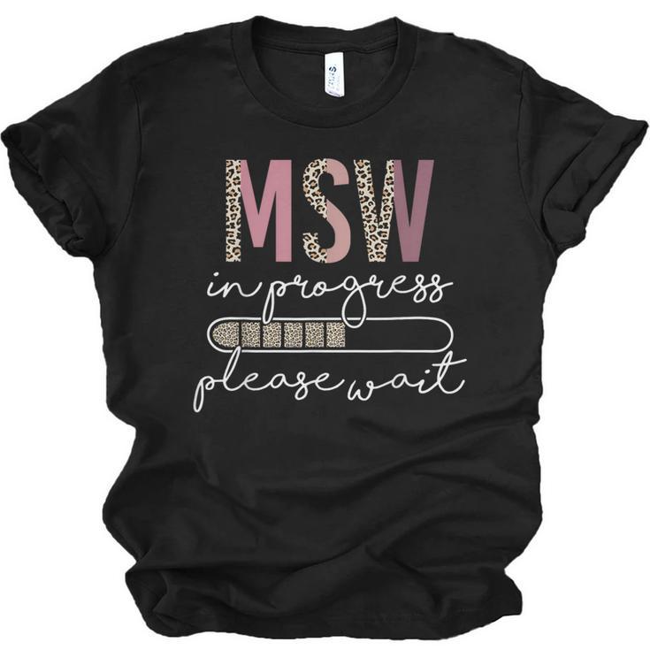 Master Social Worker MSW Graduation Social Work Student Unisex Jersey T-Shirt