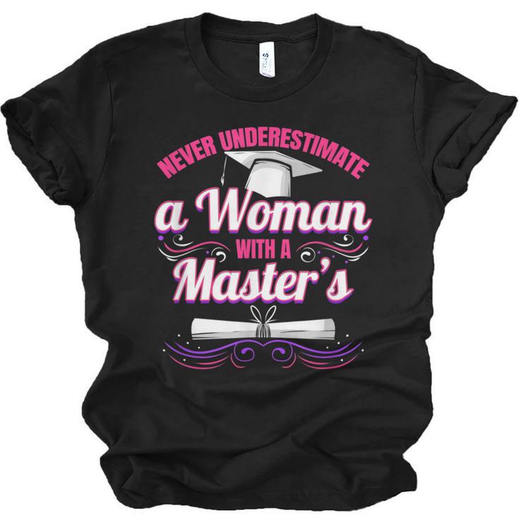 Master University Degree Master Graduation Party Girl Unisex Jersey T-Shirt