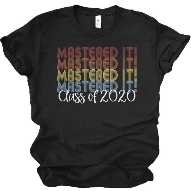 Mastered It 2020 Masters Degree Graduation For Him Her Unisex Jersey T-Shirt