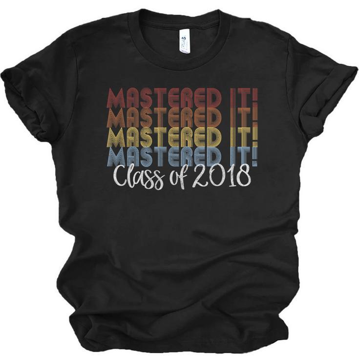 Mastered It Masters Degree Graduation Shirt For Him Her Unisex Jersey T-Shirt