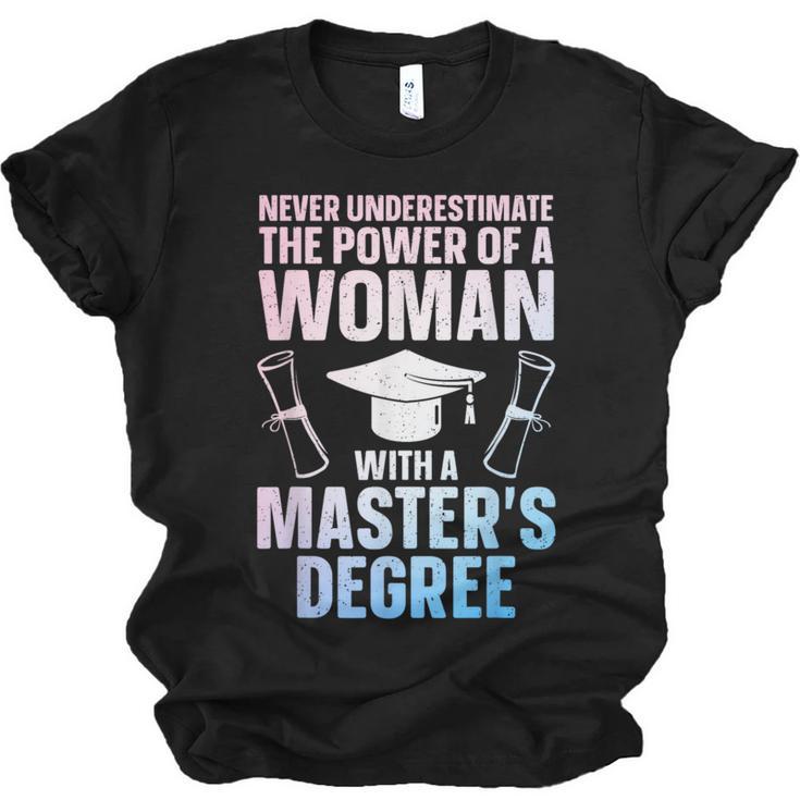 Masters Degree Graduation Art For Women Girls Masters Degree Unisex Jersey T-Shirt