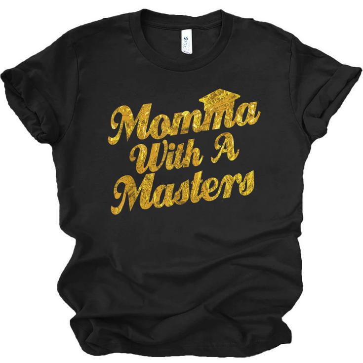 Masters Degree Graduation For Mom Wife Social Work MBA Unisex Jersey T-Shirt