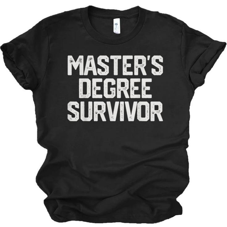 MASTER'S DEGREE SURVIVOR Graduation Grad College Unisex Jersey T-Shirt