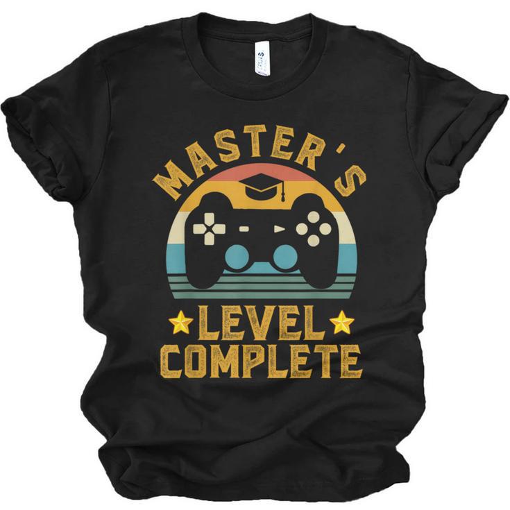 Master's Level Complete Vintage Video Gamer Graduation Unisex Jersey T-Shirt