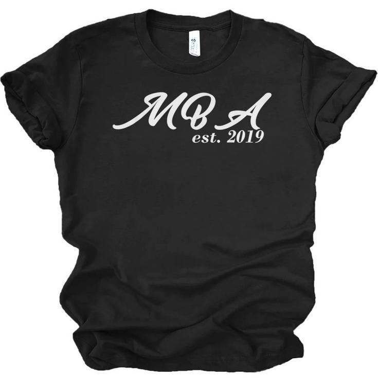 MBA Established 2019 MBAs Graduation Shirt Unisex Jersey T-Shirt