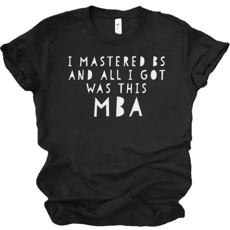 MBA Graduate T Shirt For Graduation Congrats Grad Unisex Jersey T-Shirt