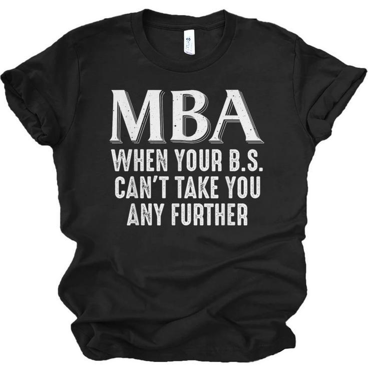 MBA For Men Women Master Degree Graduation Day Unisex Jersey T-Shirt