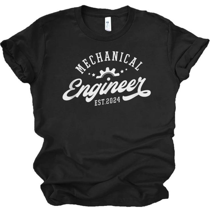 Mechanical Engineer Est 2024 Mechanical Engineer Graduation Unisex Jersey T-Shirt