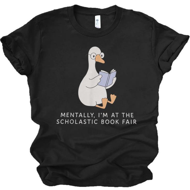Mentally At The Scholastic Book Fair Retro Vintage Trendy Unisex Jersey T-Shirt
