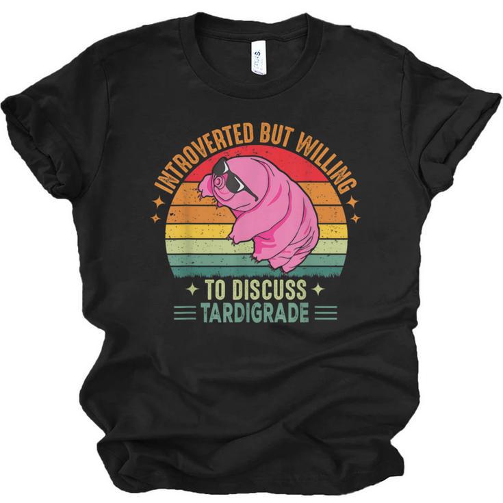 Microbiology Science Nerd STEM Introvert Tardigrades Lover Unisex Jersey T-Shirt