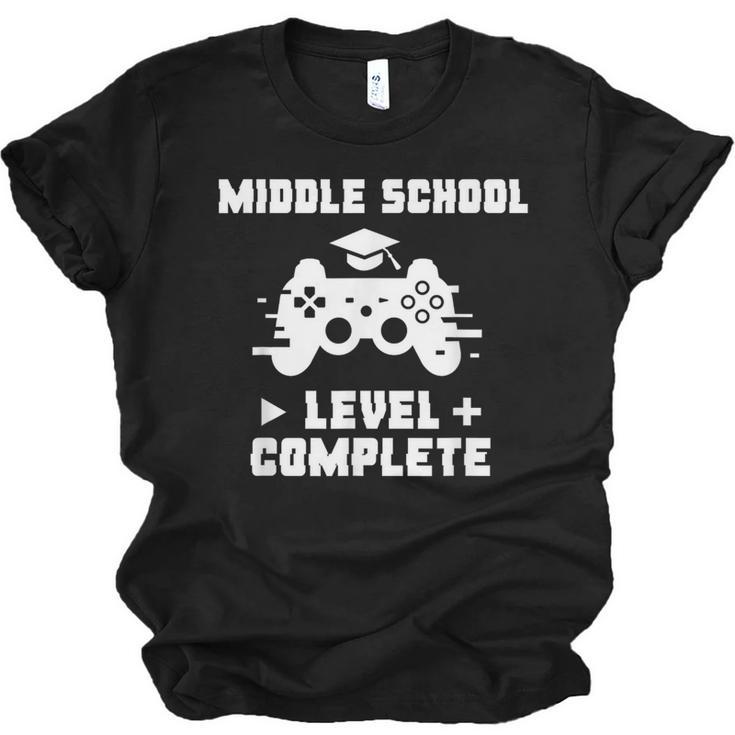 Middle School Level Complete Video Gamer Graduation Unisex Jersey T-Shirt