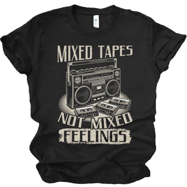 Mixed Tapes Not Feelings Nostalgia Retro Cassette Tape Unisex Jersey T-Shirt